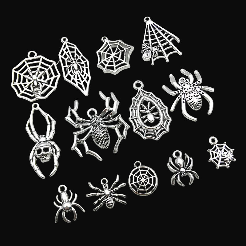 Spider & Web Alloy Charms