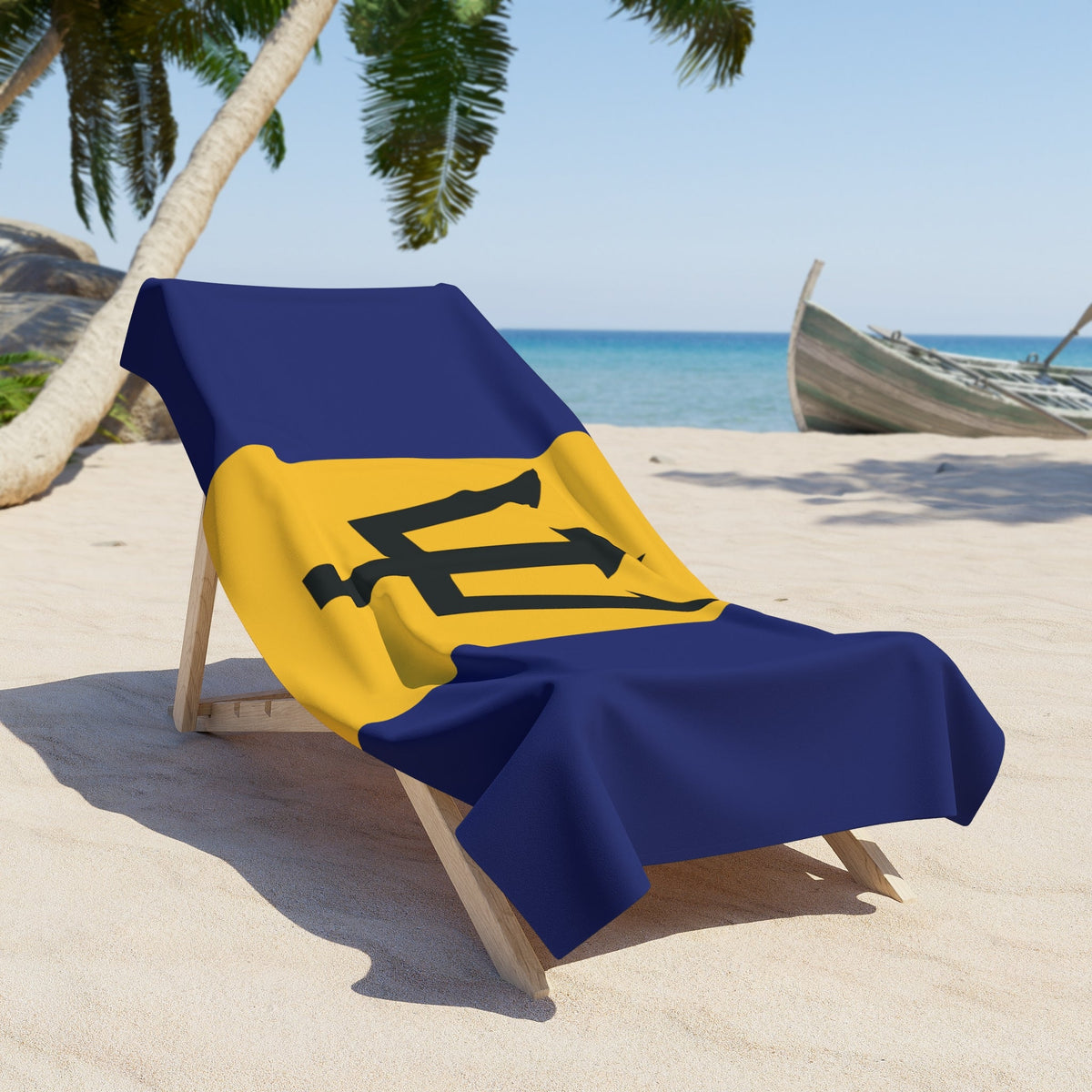 Barbados Flag Beach Towel