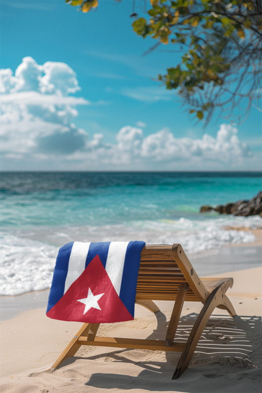 Cuba Flag Beach Towel