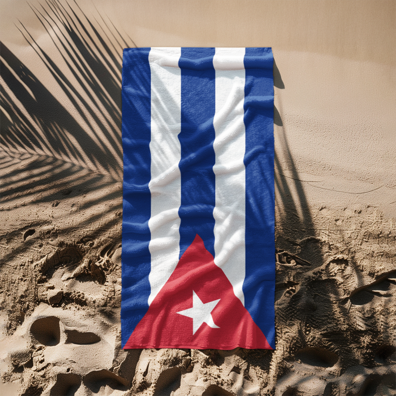 Cuba Flag Beach Towel
