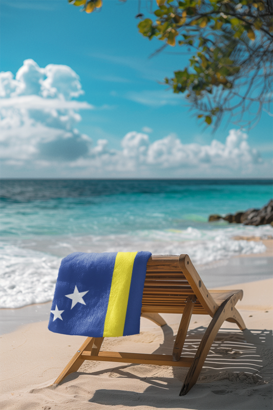 Curacao Flag Beach Towel