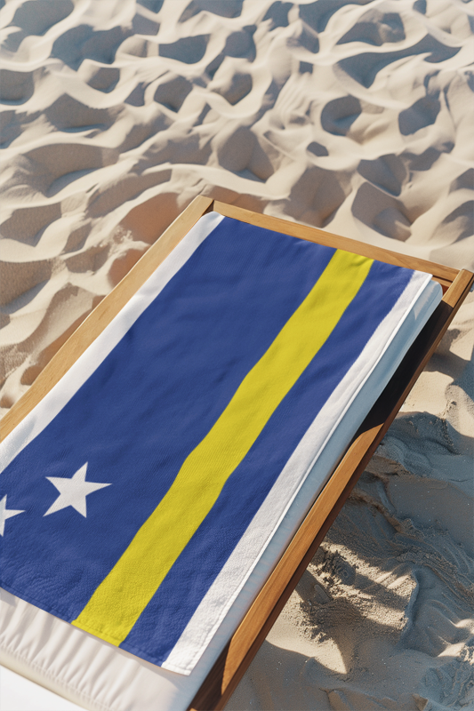 Curacao Flag Beach Towel