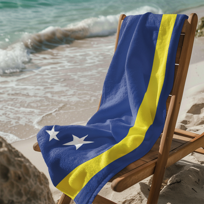 Curacao Flag Beach Towel