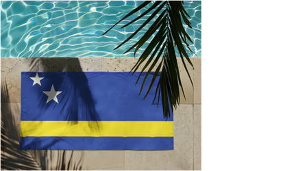 Curacao Flag Beach Towel