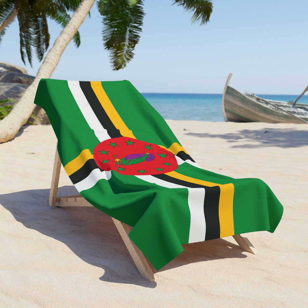 Dominica Flag Beach Towel