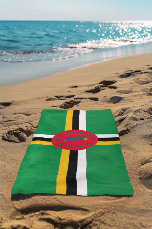 Dominica Flag Beach Towel