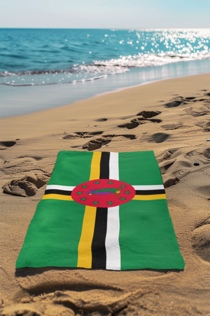 Dominica Flag Beach Towel