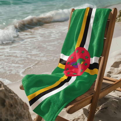 Dominica Flag Beach Towel