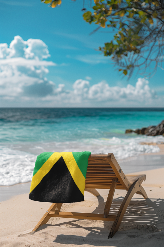 Jamaica Flag Beach Towel