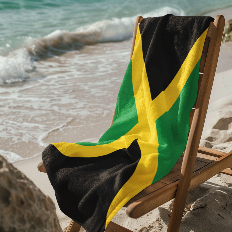 Jamaica Flag Beach Towel