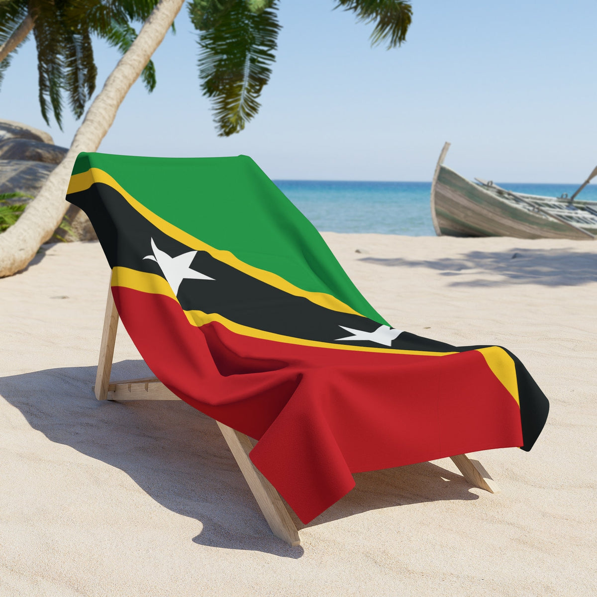 St. Kitts and Nevis Flag Beach Towel