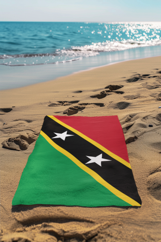St. Kitts and Nevis Flag Beach Towel
