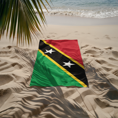 St. Kitts and Nevis Flag Beach Towel