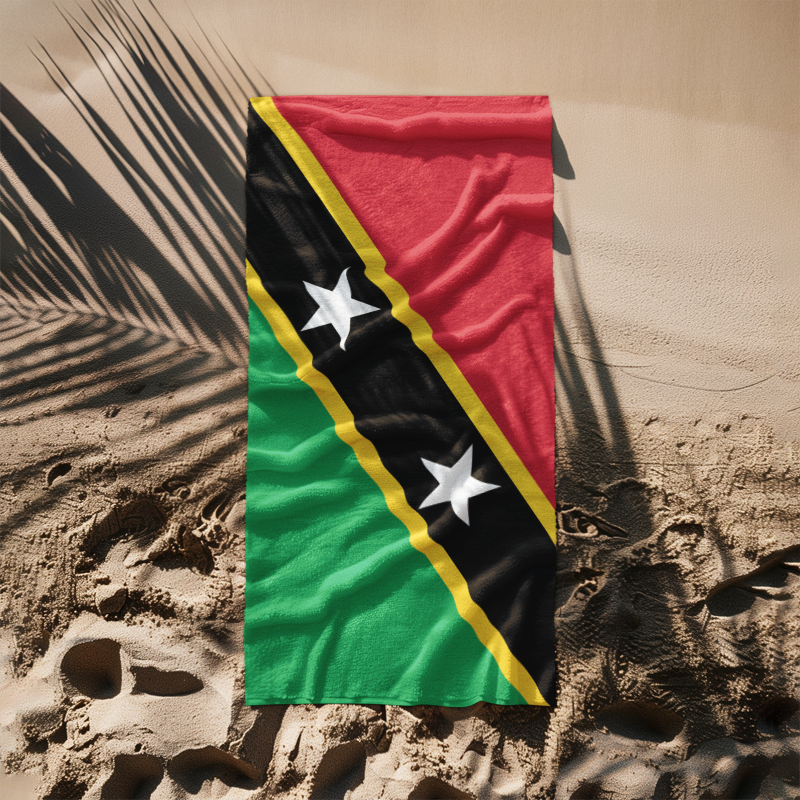 St. Kitts and Nevis Flag Beach Towel