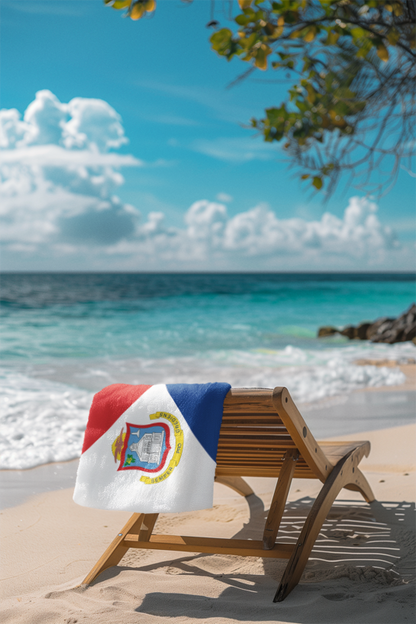 St Maarten Flag Beach Towel
