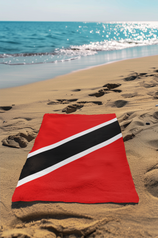 Trinidad and Tobago Flag Beach Towel