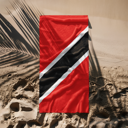 Trinidad and Tobago Flag Beach Towel