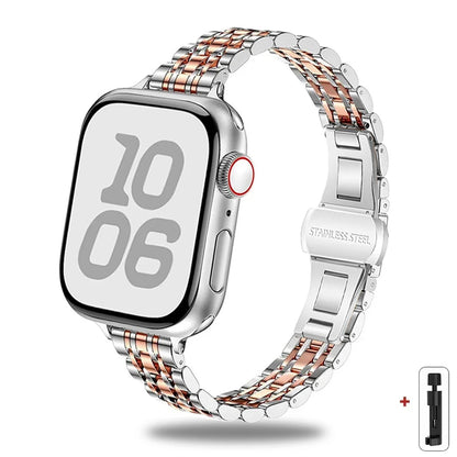 Stainless Steel Strap For Apple Watch Band Series 11/10/9/8/7/6/5/4/ SE / Ultra 1/2/3