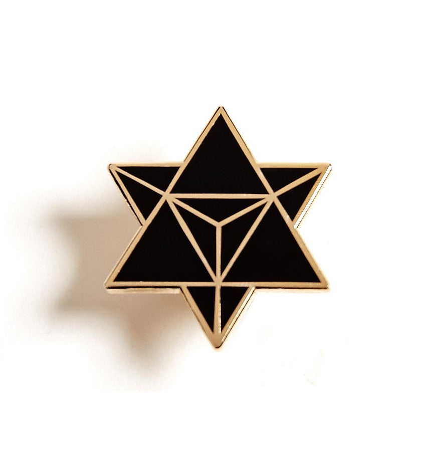 Star Merkaba / Star Tetrahedron – Enamel Pin for your Life
