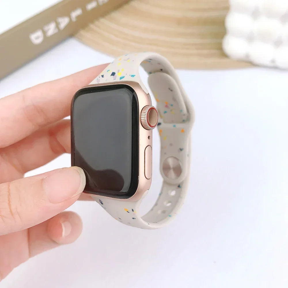 Slim Silicon Apple Watch Band-Strap
