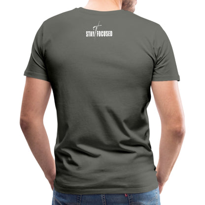 Men's Lightweight Moisture-Wicking Stay Focused Motivational T-Shirt