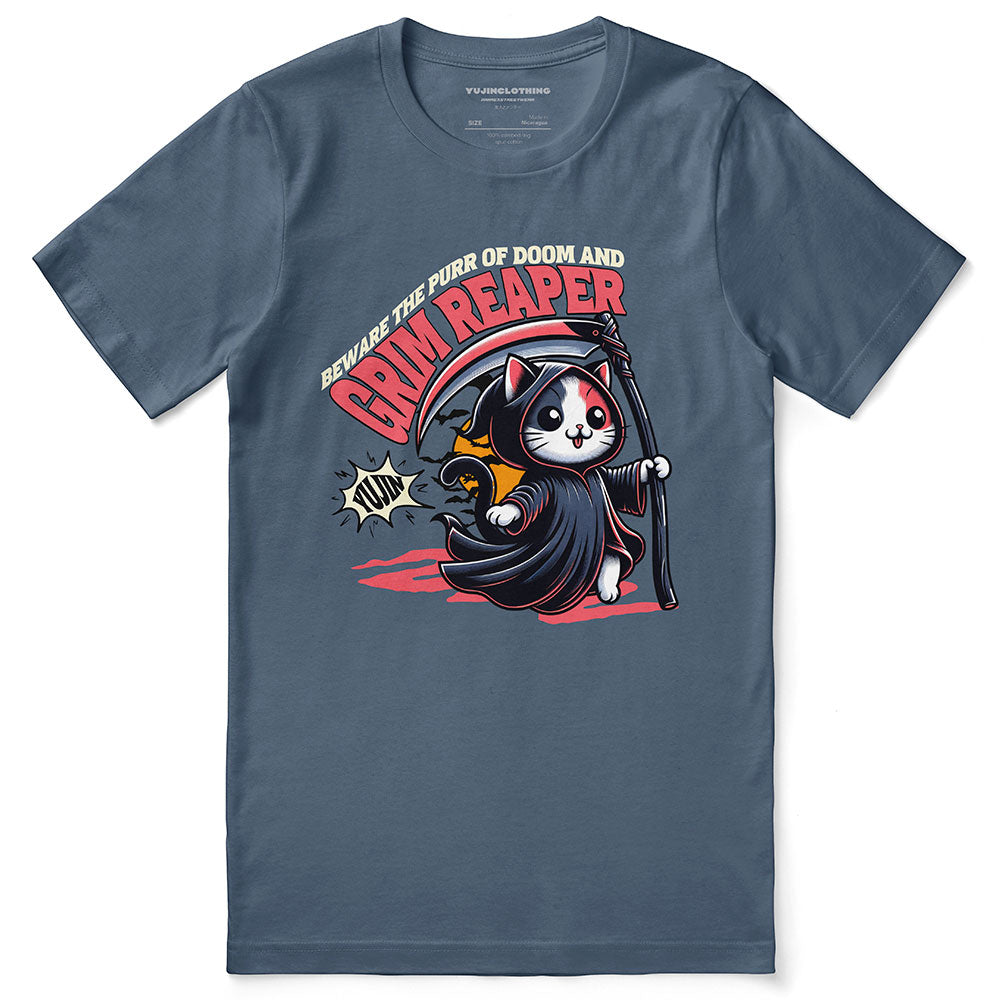 Grim Reaper Cat T-Shirt