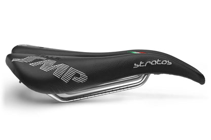 Selle SMP Stratos Saddle with Steel Rails (Black)