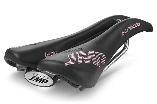 Selle SMP Stratos Saddle with Steel Rails (Lady Black)