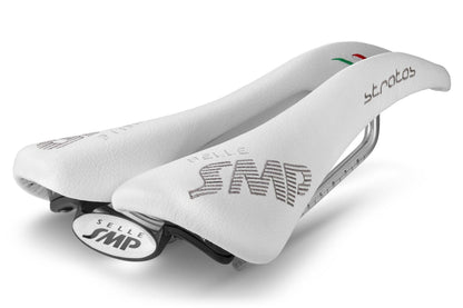 Selle SMP Stratos Saddle with Steel Rails (White)