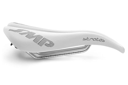 Selle SMP Stratos Saddle with Steel Rails (White)