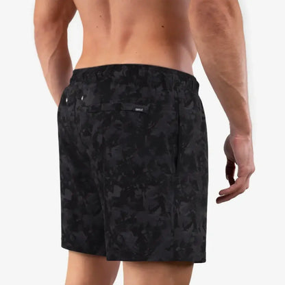 Street Camo Hybrid Short, Compression Lined Swim and Resort Trunk