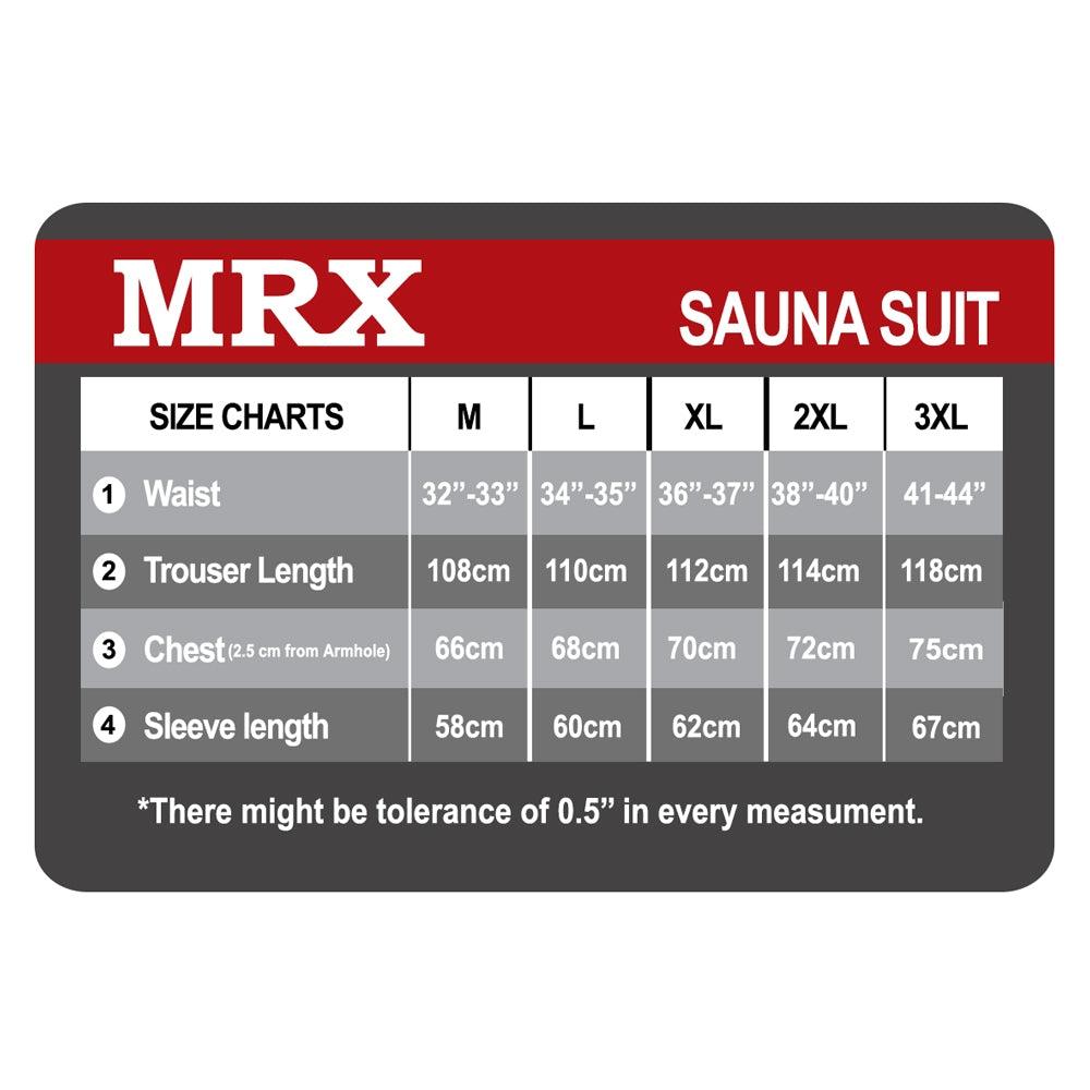 MRX Mens Sauna Sweat Suit Weight Loss Slimming Gym Training Boxing MMA - Triathlete Store