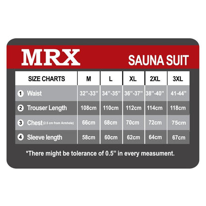 MRX Mens Sauna Sweat Suit Weight Loss Slimming Gym Training Boxing MMA - Triathlete Store