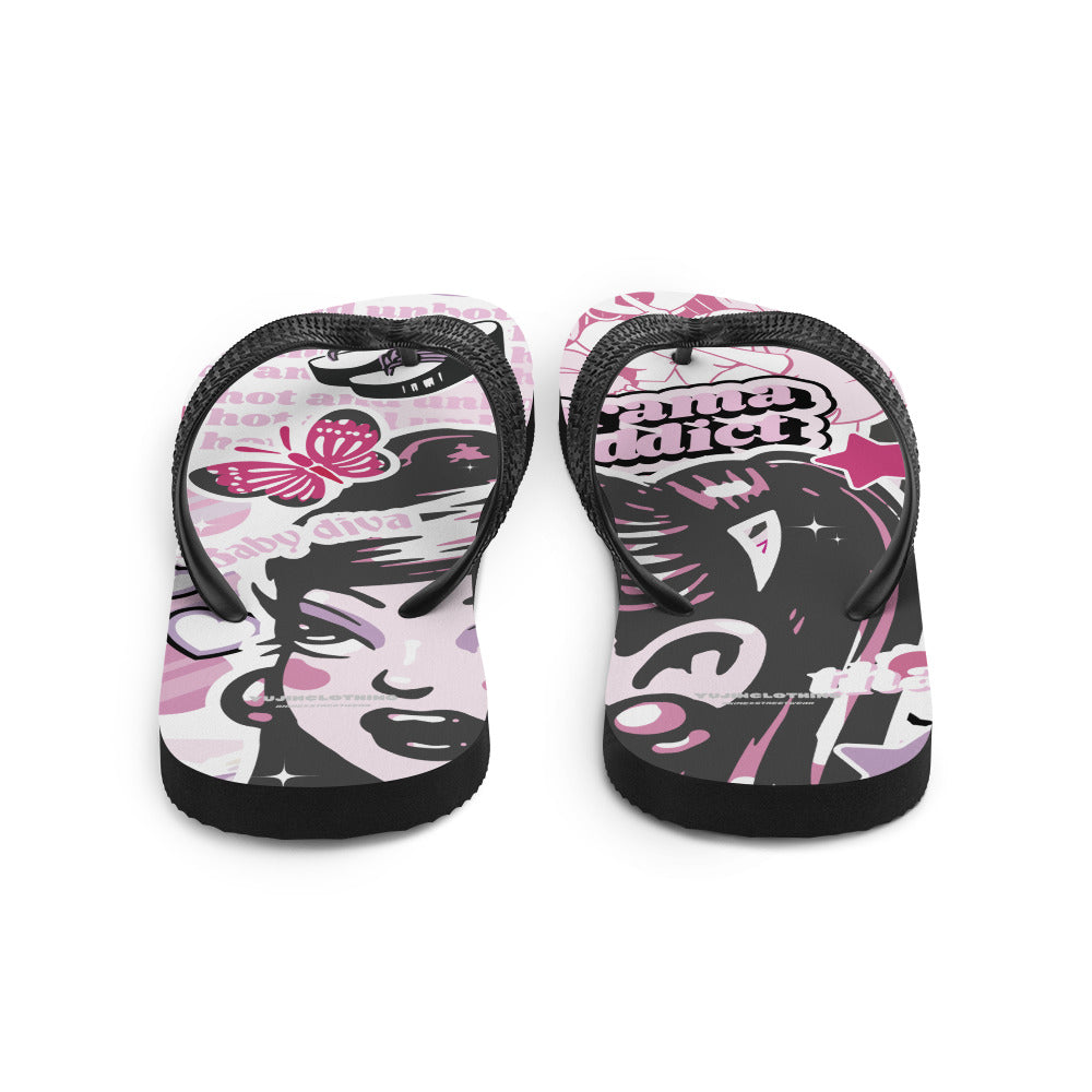 Drama Addict Flip-Flops