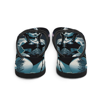Hot Goth Girl Summer Flip Flops