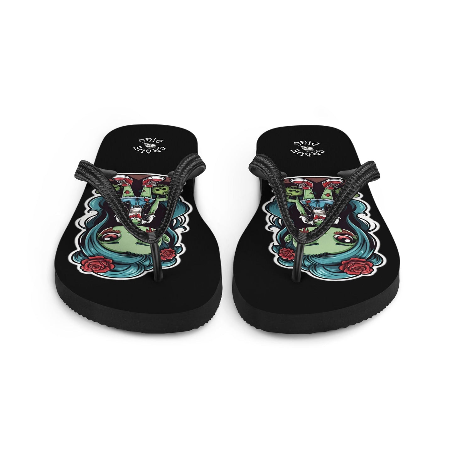 Grave Digs Zombie Girl Flip Flops