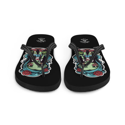 Grave Digs Zombie Girl Flip Flops