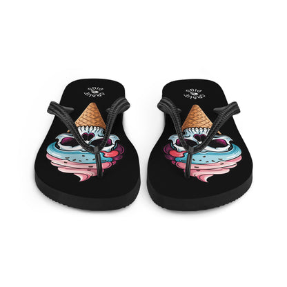 Grave Digs Skull Ice Cream Cone Flip Flops