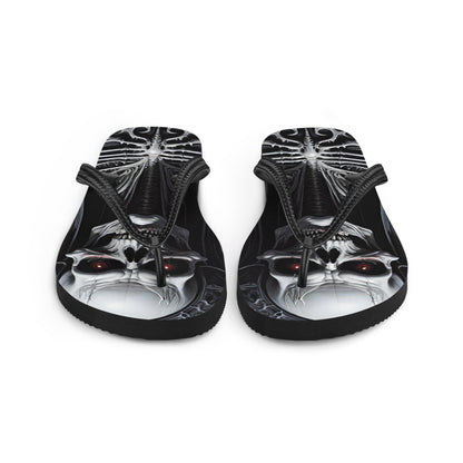 Metal Vampire Corpse 4 Gothic Flip Flops