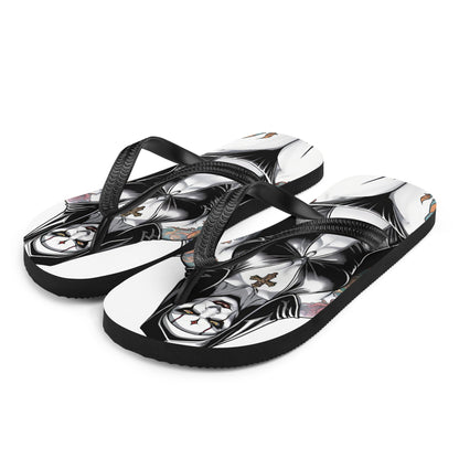 Sexy Evil Nun Gothic Flip Flops