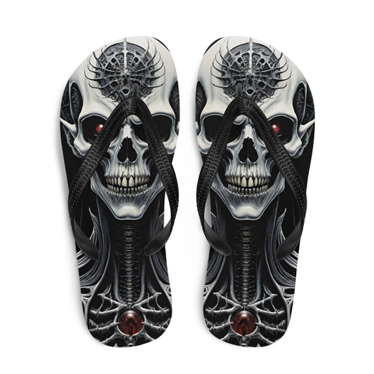 Metal Vampire Corpse 6 Gothic Flip Flops