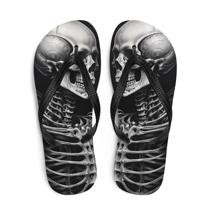 Twisted Skeleton 1 Flip Flops