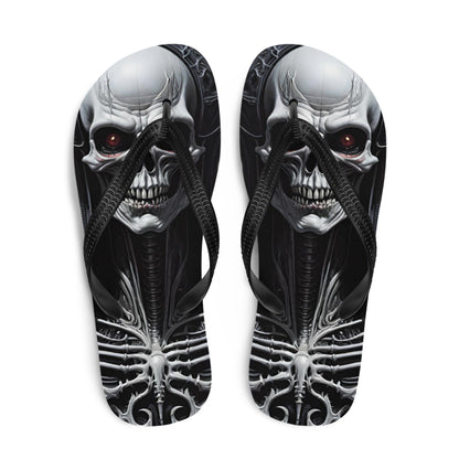 Metal Vampire Corpse 4 Gothic Flip Flops