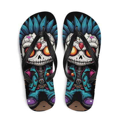 Voodoo Doll Punk Flip Flops