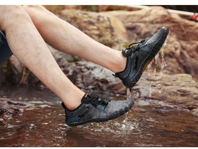 Summer Outdoor Mens Sports Water Shoes Non-Slip Beach Shoes Barefoot Upstream Shoes Quick-Dry Aqua Sock Barefoot For Beach Swim River Pool Lake Hiking Kayaking Surfing
