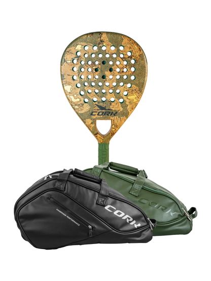 Cork Padel Racket Supreme Hybrid III + FREE Thermobag