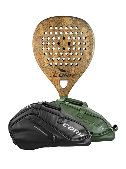 Cork Padel Racket Supreme Power II + FREE Thermobag