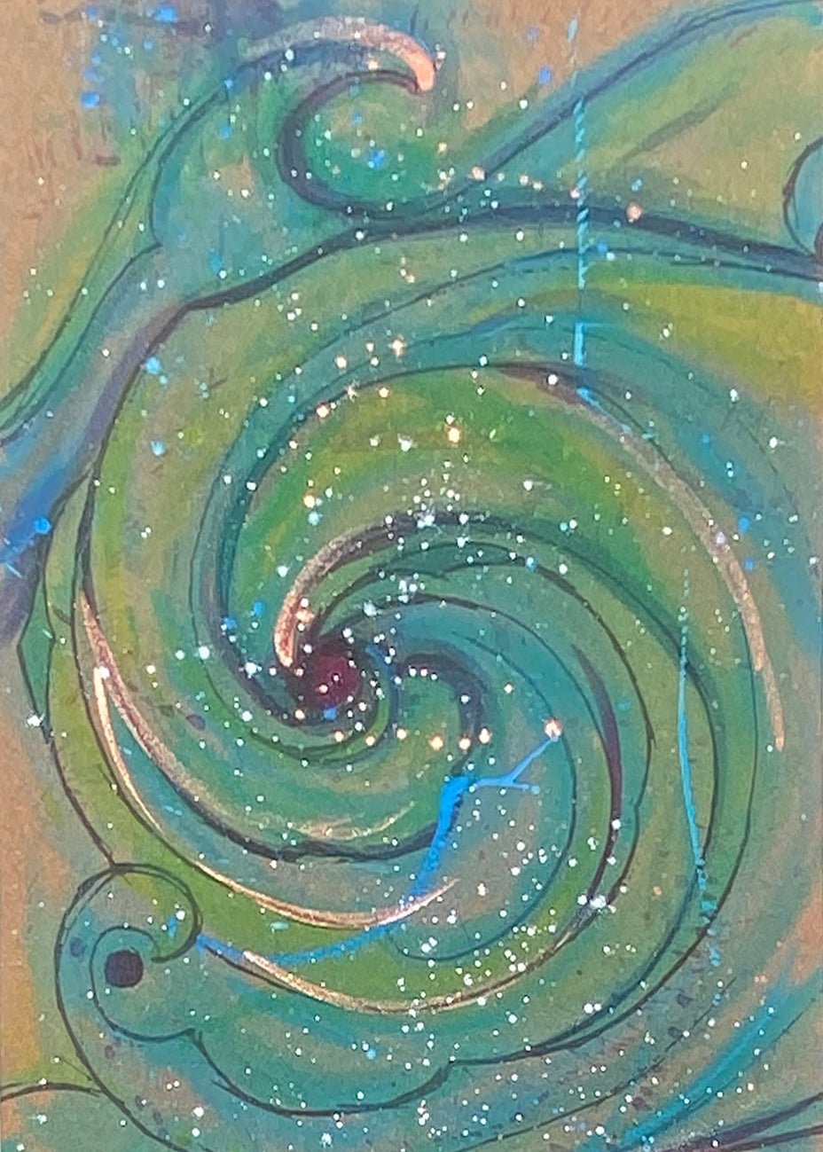 Surf Hand Painted Cork Yoga Mat