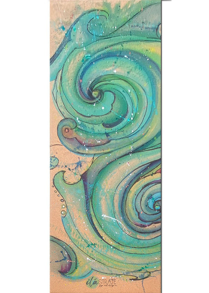 Surf Hand Painted Cork Yoga Mat