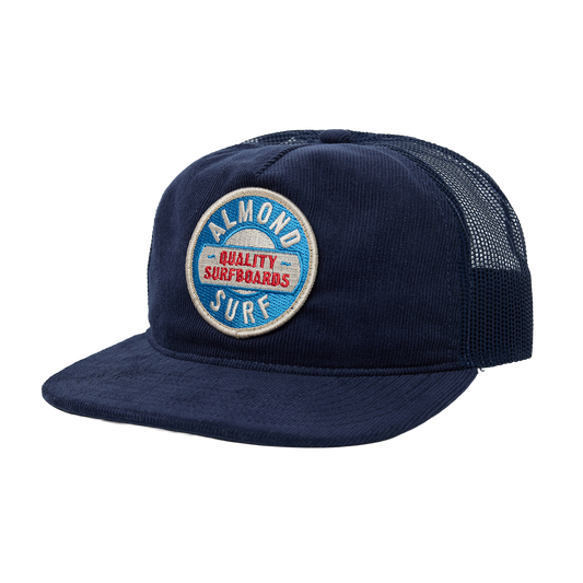 Surf Badge Hat | Navy Cord Trucker